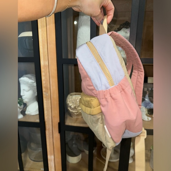 Zara Kids Quilted mini backpack personalized Olivia monogram embroidered toddler - Picture 2 of 7